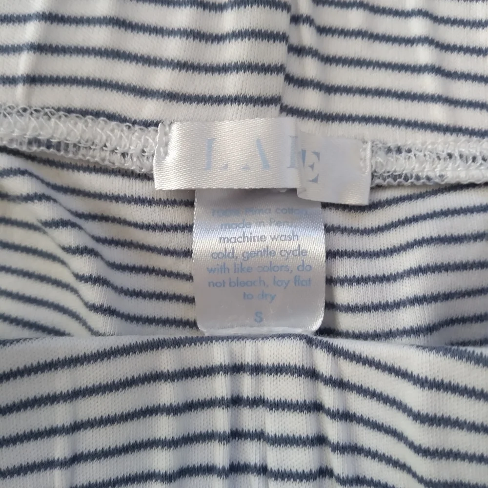 Lake Navy And White Striped Pajama Pants Small - Picture 2 of 5